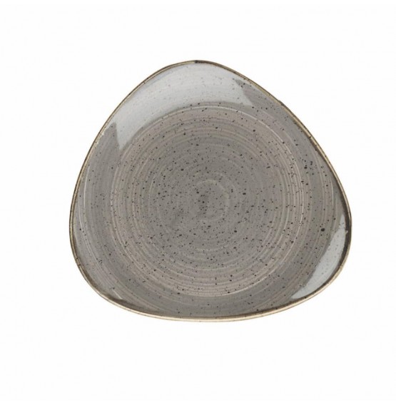 Stonecast Peppercorn Grey Triangle Plate