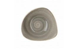 Stonecast Peppercorn Grey Triangle Bowl