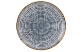 Homespun Slate Blue Coupe Plate