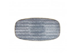 Homespun Slate Blue Chefs' Oblong Plate