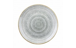 Homespun Stone Grey Coupe Plate