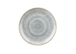 Homespun Stone Grey Coupe Plate