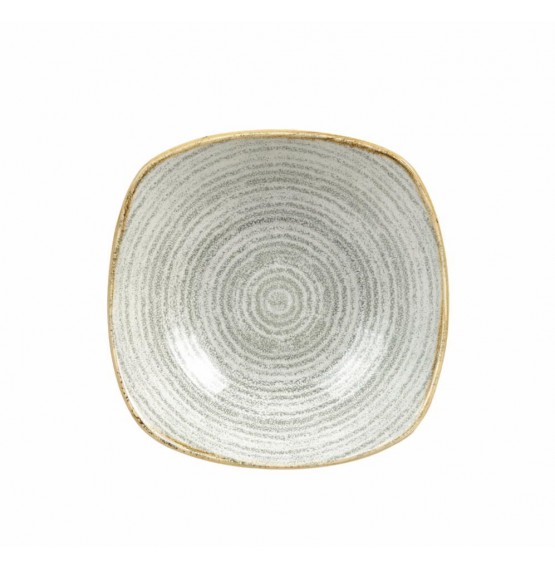 Homespun Stone Grey Square Bowl