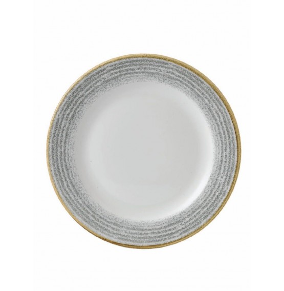 Homespun Stone Grey Rimmed Plate