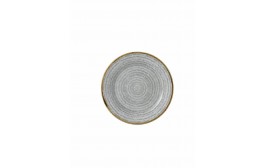 Homespun Stone Grey Rimmed Plate