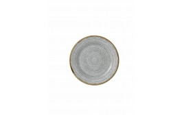 Homespun Stone Grey Rimmed Plate