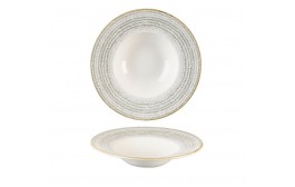 Homespun Stone Grey Wide Rim Bowl