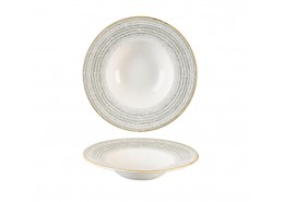 Homespun Stone Grey Wide Rim Bowl