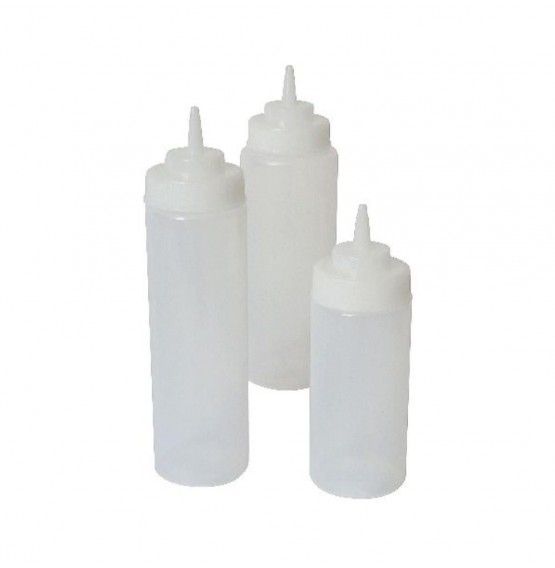 Clear Wide Neck Squeeze Bottle