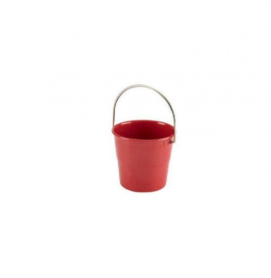 Miniature Coloured Buckets Red