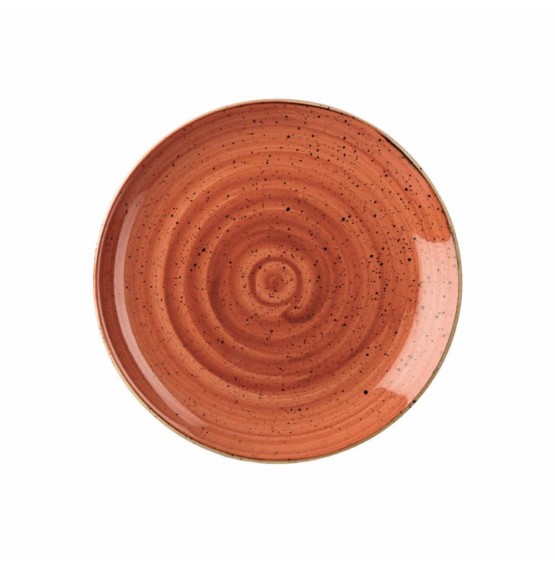 Stonecast Spiced Orange Coupe Plate