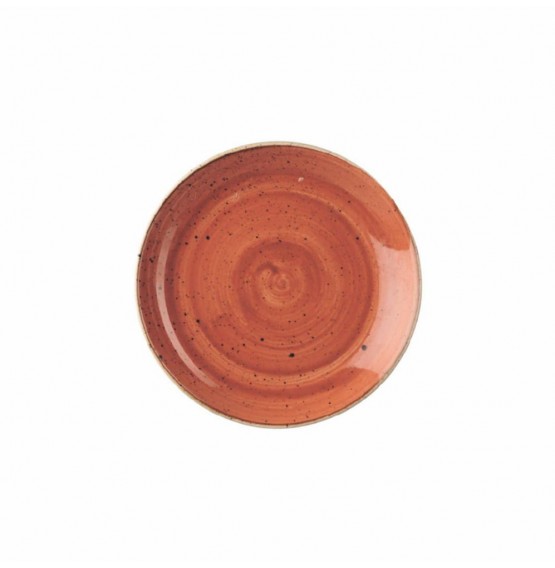 Stonecast Spiced Orange Coupe Plate