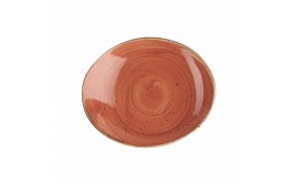 Stonecast Spiced Orange Oval Coupe Plate