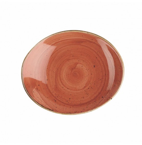 Stonecast Spiced Orange Oval Coupe Plate