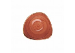 Stonecast Spiced Orange Triangle Bowl