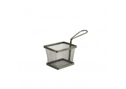 Serving Fry Baskets Rectangular Black