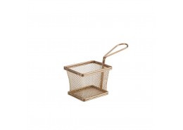 Serving Fry Baskets Rectangular Copper