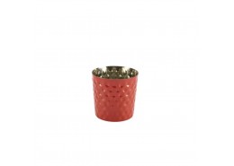 Serving Cups Hammered Red
