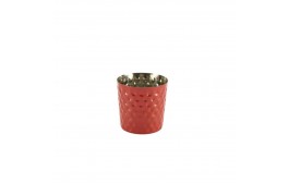 Serving Cups Hammered Red