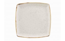 Stonecast Barley White Deep Square Plate