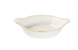 Stonecast Barley White Large Round Eared Dish