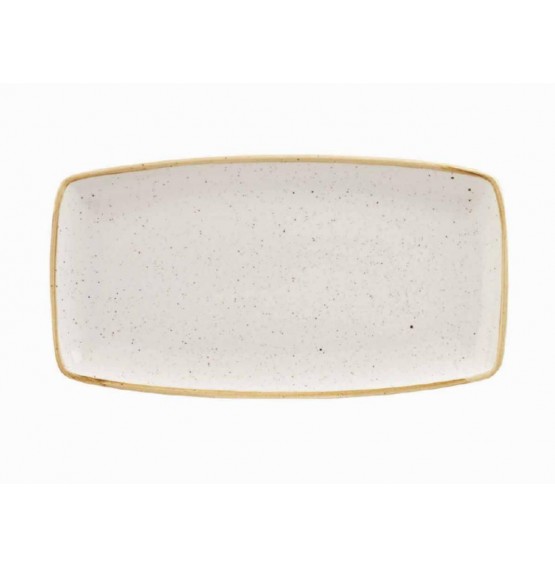 Stonecast Barley White Oblong Plate