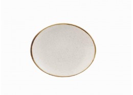 Stonecast Barley White Oval Coupe Plate