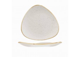 Stonecast Barley White Triangle Plate