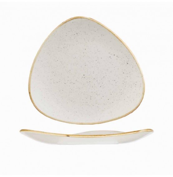 Stonecast Barley White Triangle Plate