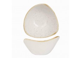 Stonecast Barley White Triangle Bowl