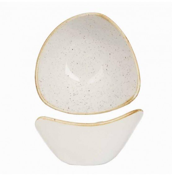 Stonecast Barley White Triangle Bowl