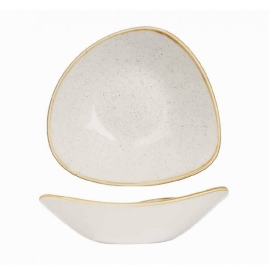 Stonecast Barley White Triangle Bowl