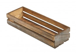 Wooden Crate Dark Rustic Finish