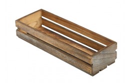 Wooden Crate Dark Rustic Finish