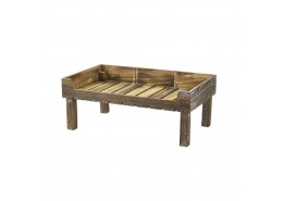 Rustic Wooden Display Crate Stand
