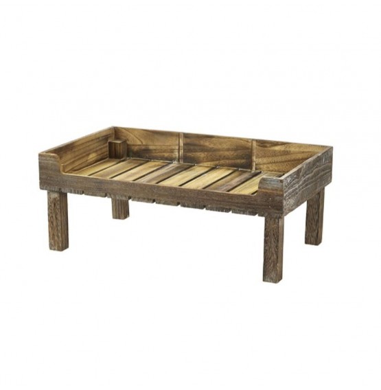 Rustic Wooden Display Crate Stand