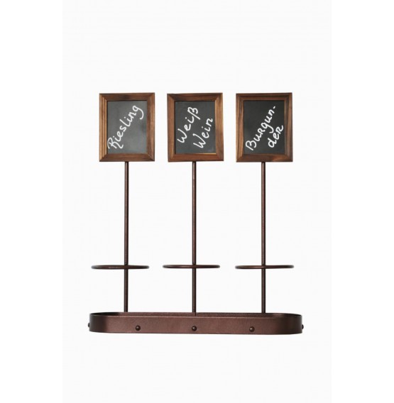 Wine Bottle Chalk Board Display