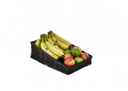 Wicker Display Basket Black