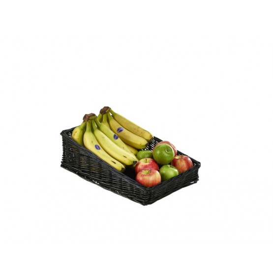 Wicker Display Basket Black
