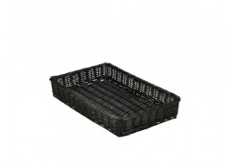 Wicker Display Basket Black