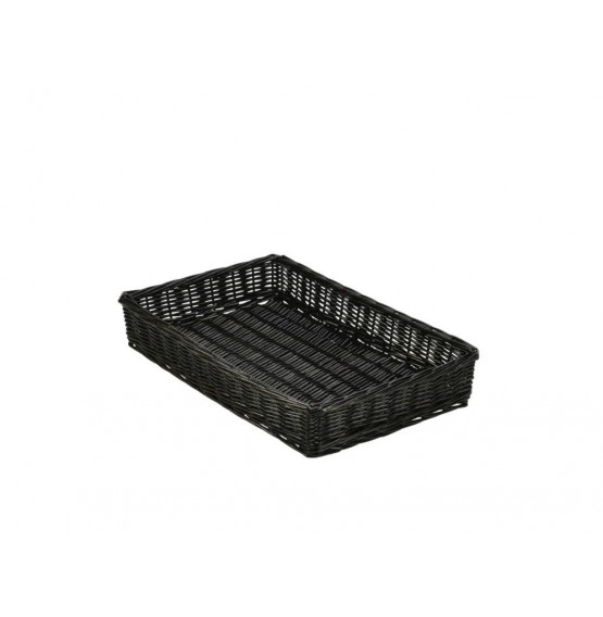 Wicker Display Basket Black