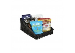 Wicker Display Basket Black