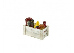 Wooden Crate White Wash Finish
