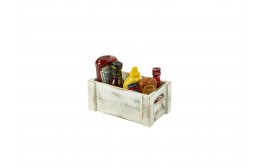 Wooden Crate White Wash Finish