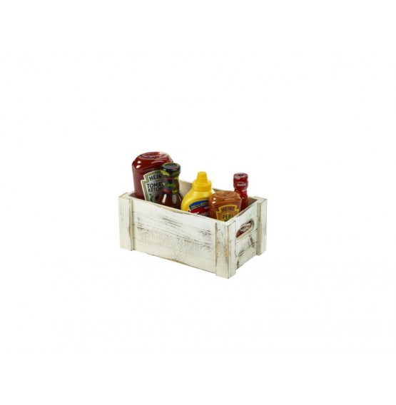 Wooden Crate White Wash Finish