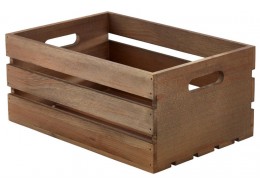 Wooden Crate Dark Rustic Finish