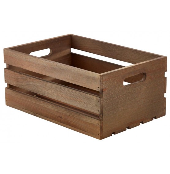 Wooden Crate Dark Rustic Finish