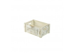 Wooden Crate White Wash Finish