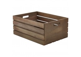Wooden Crate Dark Rustic Finish