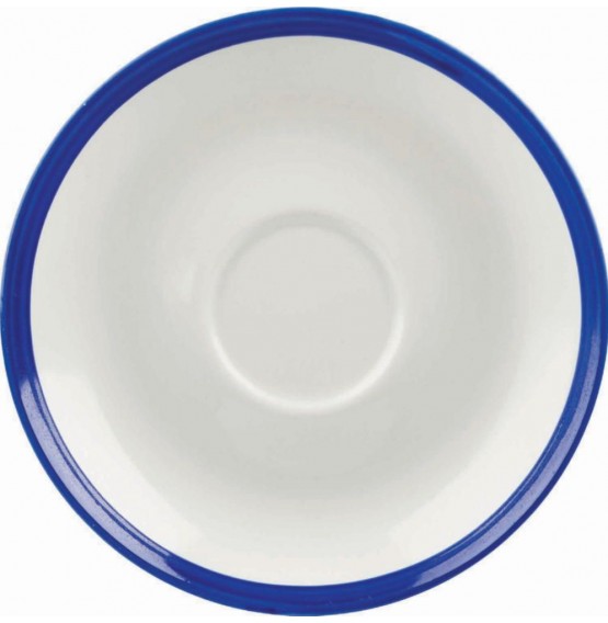 Retro Blue Coupe Saucer